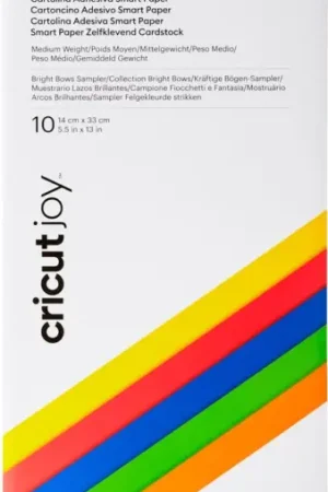 Quantité Limitée Papier cartonné autocollant Cricut Joy « Smart Paper - Brightbow Sampler »