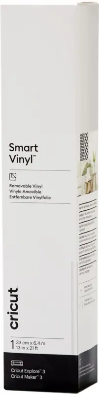 Must-Have Film vinyle autocollant Cricut « Smart Vinyl - Amovible », 33 x 640 cm