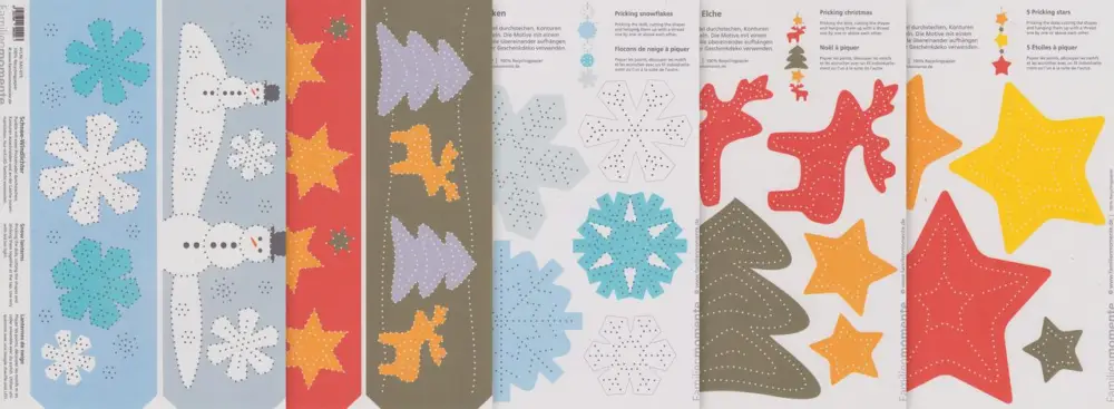 Expédition Rapide Set de modèles de pricking « Jolie saison hivernale »