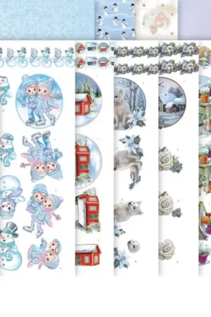 Expédié Aujourd'hui Livret de motifs 3D pré-estampés « Winter Charme »