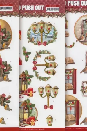 Certifié Set de motifs 3D pré-estampés « History of Christmas »