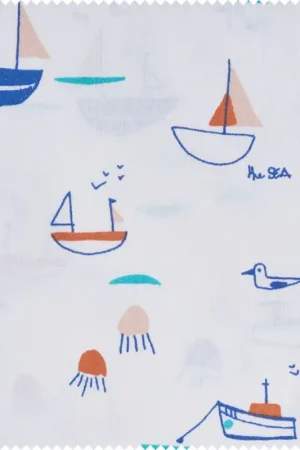 Tissu coton au mètre « The Sea » Acheter En Ligne