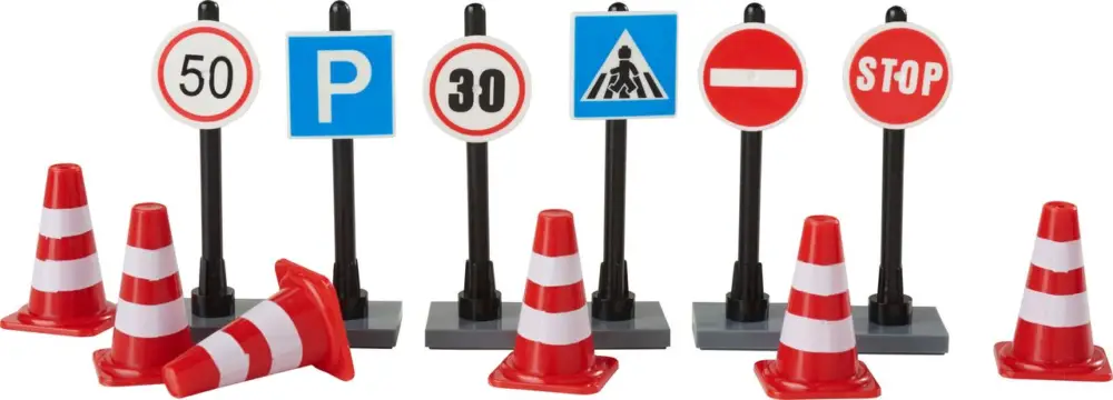 Set lutin « Plots & panneaux de signalisation » Vente Flash