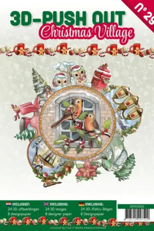 Livret de motifs3D pré-estampés « Christmas Village » Commande En Gros