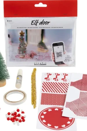 Mini-kit créatif porte de lutin « Sapin de Noël » Meilleur Choix
