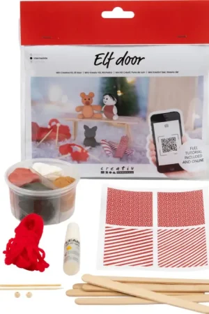 Vente Flash Mini-kit créatif porte de lutin « Cadeaux de Noël »
