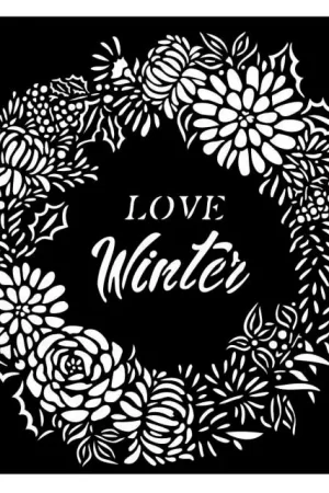 Nouveauté Pochoir « Love Winter »