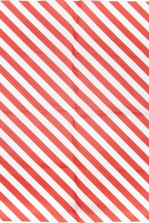 Expédition Rapide Papier de soie « Rayures rouges/blanches »
