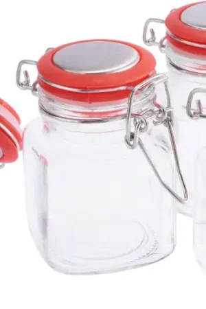 Bocaux à fermeture mécanique VBS , 4 pc. Prix Cassé