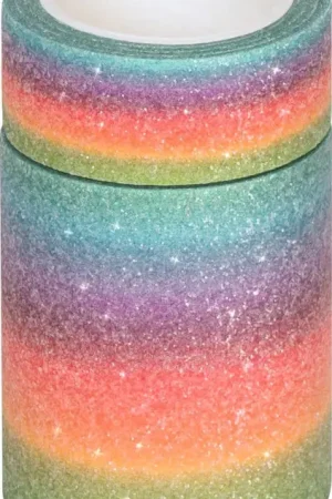 Masking tapes « Pastel Rainbow Glitter » Haute Qualité