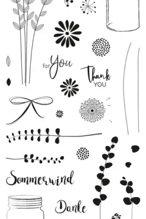 Produit De Marque Tampons Clear Stamps « Botanical »