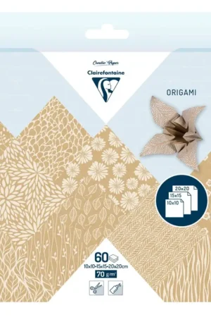 Réduction Assortiment de papier de pliage « Papier kraft floral »