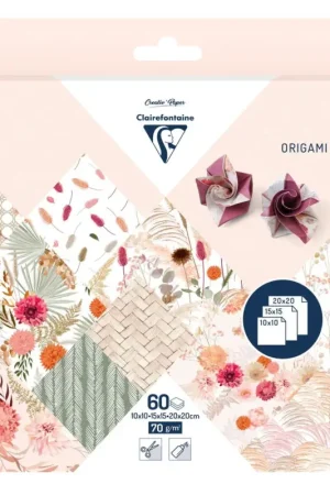 Prix Bas Assortiment de papier de pliage « Fleurs séchées »