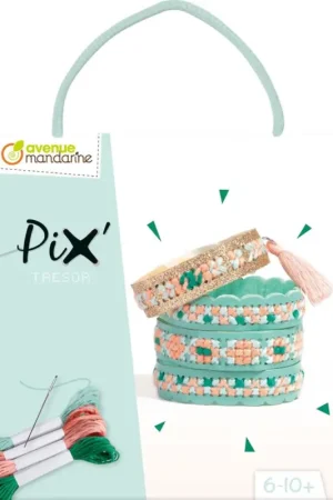 Kit créatif bijoux point de croix « Pix’ Trésor – Joy » Certifié