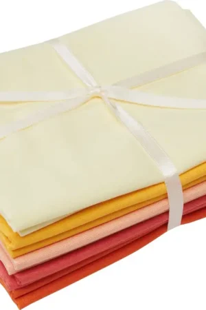 Dernière Chance Assortiment de tissus unis Patchy « Jaune - Orange »