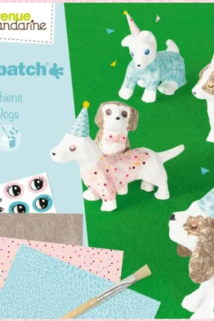 Dernière Chance Coffret créatif Avenue Mandarine « Décopatch – Chiens »