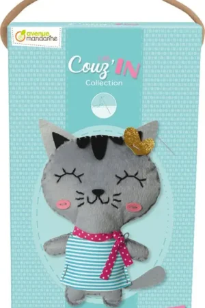 Commander Maintenant Kit de couture Avenue Mandarine « Little Couz'In – Tina le chat »