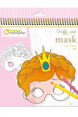 Carnet de masques à colorier Avenue Mandarine « Graffy Pop Fille » Top Vente