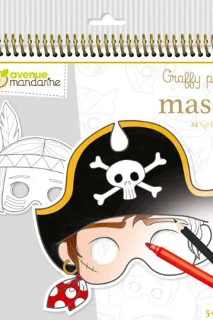 Promotion Saisonnière Carnet de masques à colorier Avenue Mandarine « Graffy Pop Garçon »