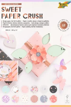 Quantité Limitée Bloc de papier à motifs « Sweet Paper Crush Hotfoil & Glitter »