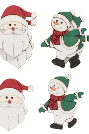 Assortiment de pièces à disperser VBS « Père Noël et bonhomme de neige » Prix Bas