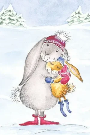 Serviette « Lapin des neiges » Seulement Aujourd'hui
