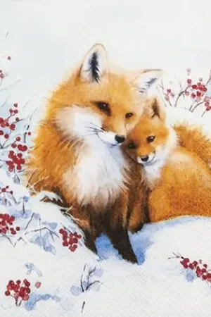 Meilleur Choix Serviette « Famille de renards »
