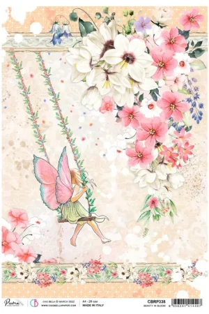 Meilleure Vente Soie de paille à motifs « Beauty in Bloom »
