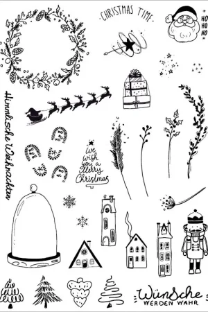 Pas Cher Tampons en silicone VBS « Christmas Time »