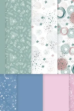 Produit De Marque Assortiment de feuilles à motifs « Winterdream »