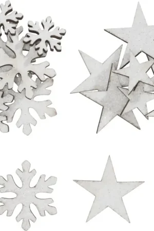 Promotion Assortiment de pièces à disperser VBS « Flocon de neige et étoile »
