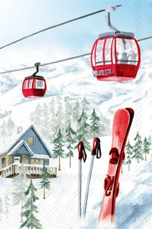 Solde Serviette « Vacances au ski »