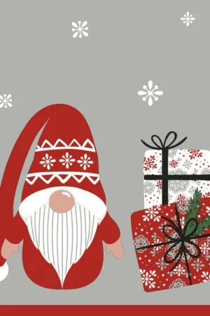 Nouvelle Collection Serviette « Lutin et petits cadeaux »