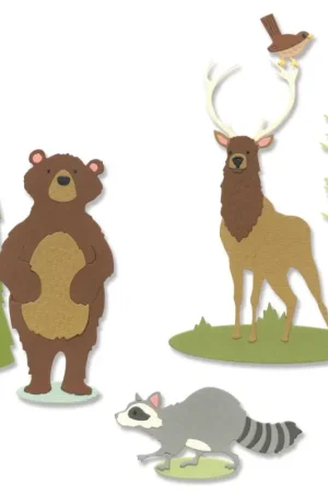 Réduction Gabarit d’estampe Sizzix Thinlits « Forest Animals #2 »
