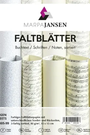 Feuilles de pliage « Textes et notes » Top Vente
