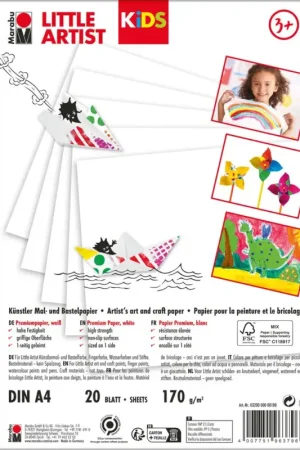 Prix Cassé Set Marabu KiDS Little Artist « Papier de peinture et de bricolage »