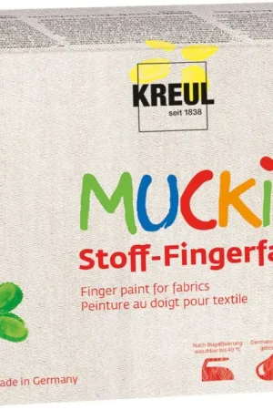 Quantité Limitée Peinture au doigt pour textile MUCKI, set de 6