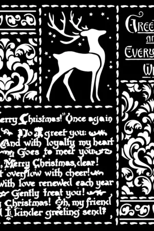 Pochoir « Christmas Letters » Expédition Rapide