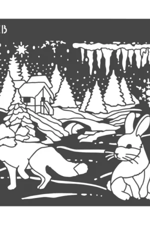 Jusqu'à Épuisement Des Stocks Pochoir "Nordic landscape"