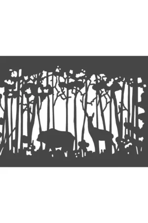 Retour Gratuit Pochoir « Deer forest »