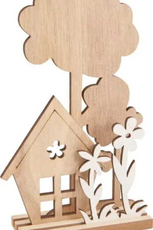 Décoration à emboîter en bois VBS « Maison dans la verdure » Meilleure Vente