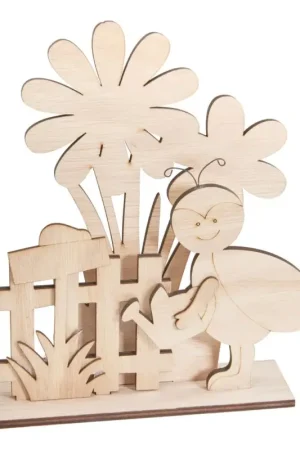 Petit Prix Décoration à emboîter en bois VBS « Printemps à la clôture »