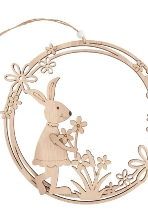 Couronne en bois VBS « Printemps - Pâques » Certifié