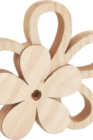 Fleur en bois VBS « Duo » Expédition Rapide