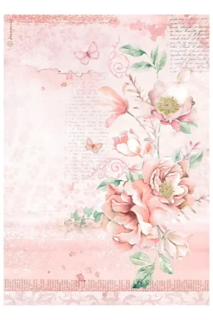Soie de paille à motifs « Roseland - Flowers » Paiement Sécurisé