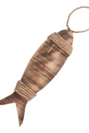 Nouveauté Déco en bois à suspendre poisson