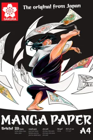 Papier Sakura Manga, 20 feuilles, 250 g/m² Super Prix
