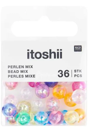 Assortiment de perles itoshii « Arc-en-ciel holographique » Nouvelle Collection