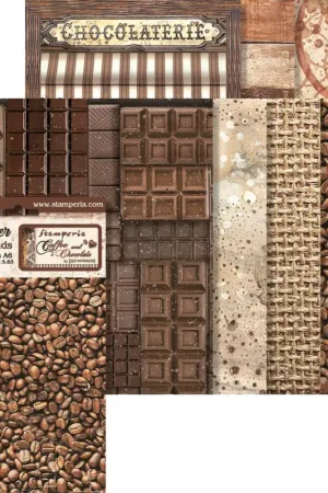 Haute Qualité Soies de paille à motifs Backgrounds « Coffee and Chocolate »