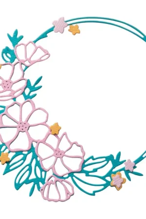 Remise Gabarit d'estampe Sizzix Thinlits « Floral Round »